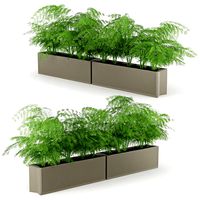 Flowerbed terracotta