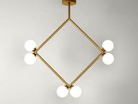 Rhombus 2 Globe Pendant Lamp