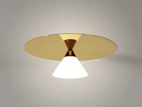 Plate and Cone Ceiling Lamp