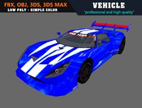Low Poly Simple Car GT40