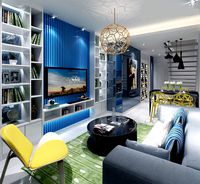 Modern house living and dining