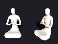 Meditation Figurine - Abstract Buddha