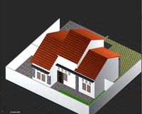 Sweet Small House Minimalis 3D Low Poly