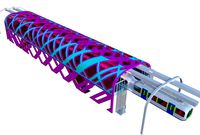 Monorail train with station II