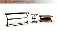 Barlett reclaimed wood table console coffe side potterybarn