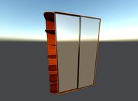 Wardrobe with mirror