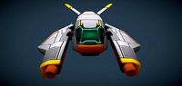 Sci-Fi Space Gun Fighter Ship - BASIC - for Mob and RTS games