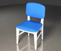 Blue and White Coffee Chair