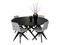 Table Potocco Italy Torso 837-T4W and chair Torso 837-I