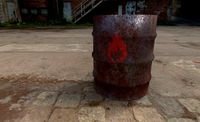 Rusty Oil barell