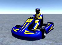 Low Poly Kart With Player 5