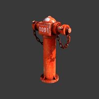 Fire Hydrant Fireplug Firepump 3D model