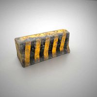 Concrete Road Block Gameready