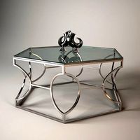 Argent Metal Cocktail Table