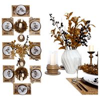 Table setting in ethnic style