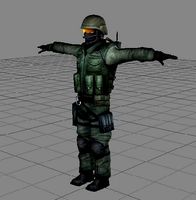 Counter Strike - Counter Terrorist T pose Model 2