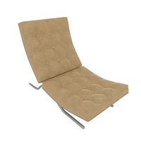 Chair with leather pillow