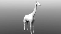 Giraffe low poly base mesh