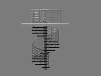 Spiral stair 3D Model