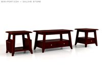 Angolo Coffee Table Set 3D Model