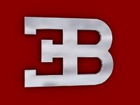 Bugatti Logo 3D Model