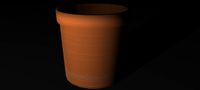 Empty Garden pot 3D Model