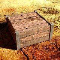 Wooden box closed 3D Model