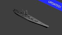 Japanese Yamato Class Battleship | 3D