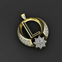 pendant gold | 3D