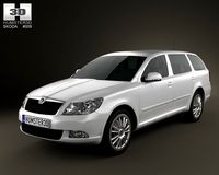 Skoda Octavia combi 2009 3D Model