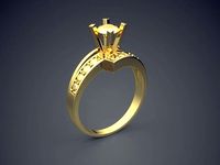 Engraved Ring CAD-6390 | 3D