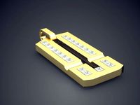 Pendant With Diamonds CAD-6502 | 3D