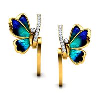 Tendril Butterfly Earring | 3D