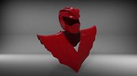 Ryu Ranger helmet chestplate street fighter andpower rangers | 3D