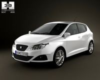 Seat Ibiza hatchback 5door 2011 3D Model