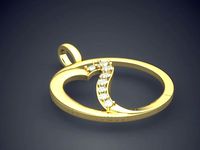 Simple Hollow Pendant CAD 3024 | 3D