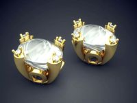 Pendant With Diamonds CAD-3371 | 3D