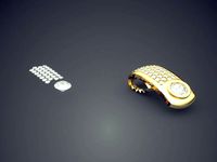 Pendant With Diamonds CAD-3520 | 3D