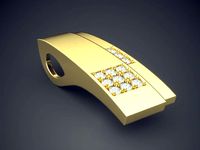 Square Pendant With Diamonds Inside CAD 3599 | 3D
