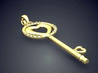 Key With Heart At The End CAD 3644 | 3D