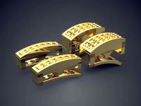Square Jewelry Pieces With Ornaments CAD 3660 | 3D