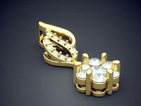 Jewelry Piece With Diamond CAD 3701 | 3D