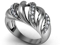 Diamond ring 3D Model