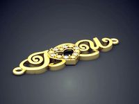 Jewelry Piece With Ornaments And Heart In The Middle CAD 4635 | 3D
