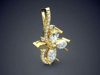Luxury Pendant With Plenty Of Diamonds CAD 5100 | 3D