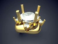 Jewerly Piece With Huge Diamond CAD 5129 | 3D