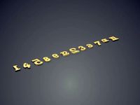 Jewerly Piece Made From Numbers CAD 5238 | 3D