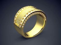 Thick Ring CAD-6327 | 3D