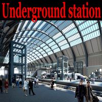 Underground station 001 3D Model