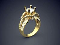 Ring With Diamonds 1234 | 3D
